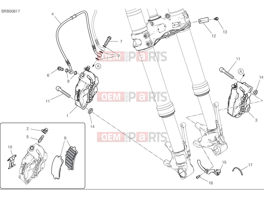 DUCATI 2025 Multistrada V4 RS Front brake system