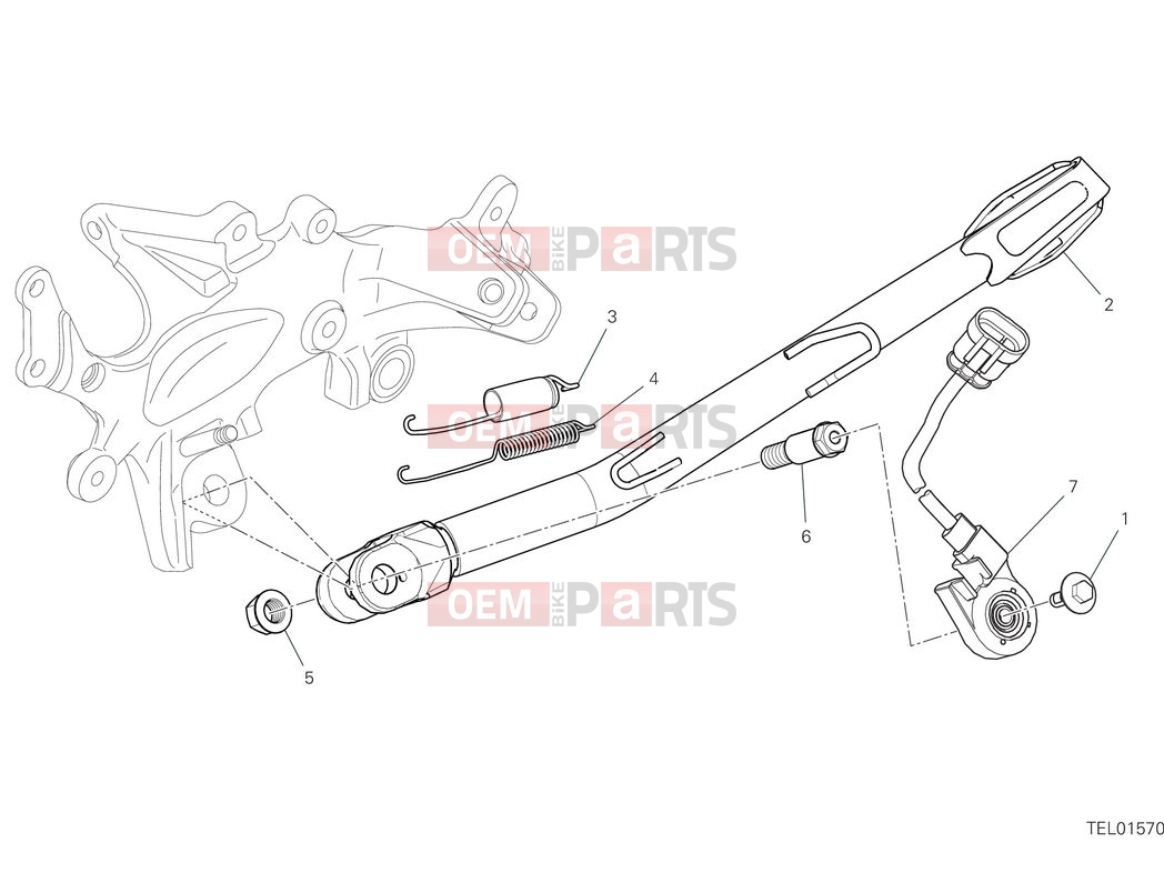 DUCATI 2025 Multistrada V4 RS Side stand