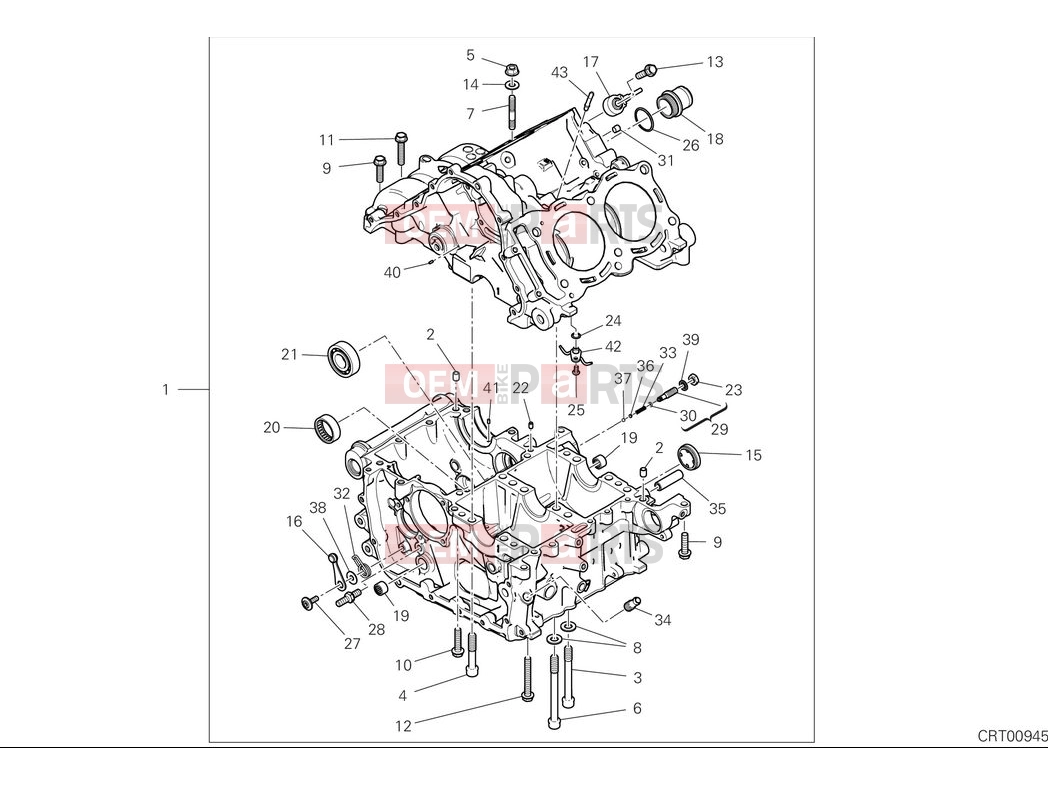 DUCATI 2025 Multistrada V4 RS Crankcase