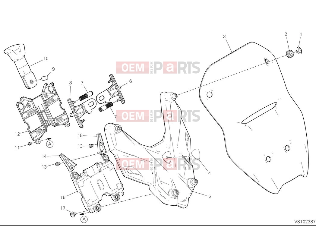 DUCATI 2025 Multistrada V4 RS Windshield