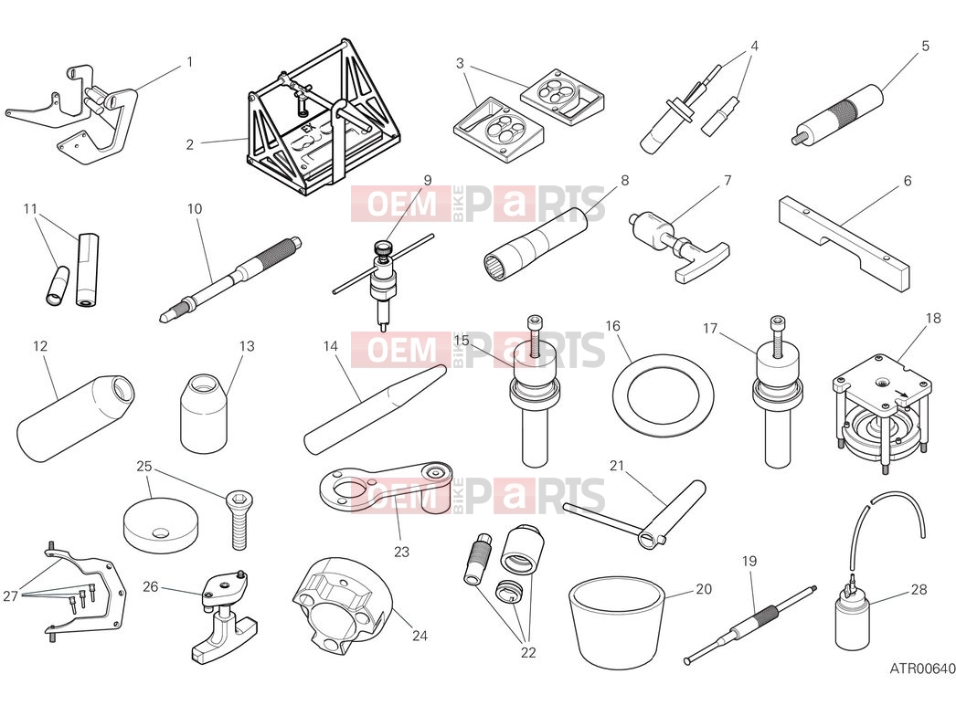DUCATI 2025 Streetfighter V2 S Workshop service tools - engine