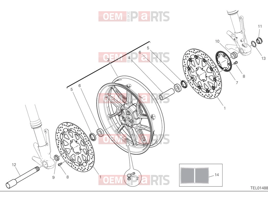 DUCATI 2025 Monster Plus Front wheel