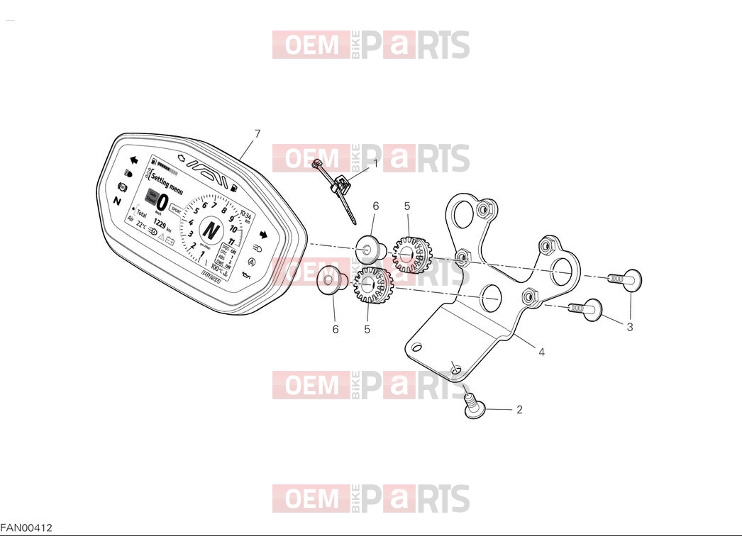 DUCATI 2025 Monster Plus Instrument panel