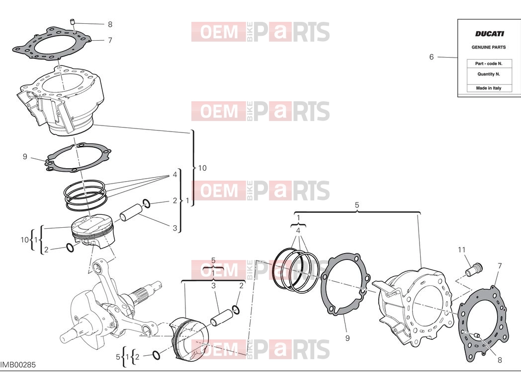 DUCATI 2025 Monster Plus Cylinders & pistons