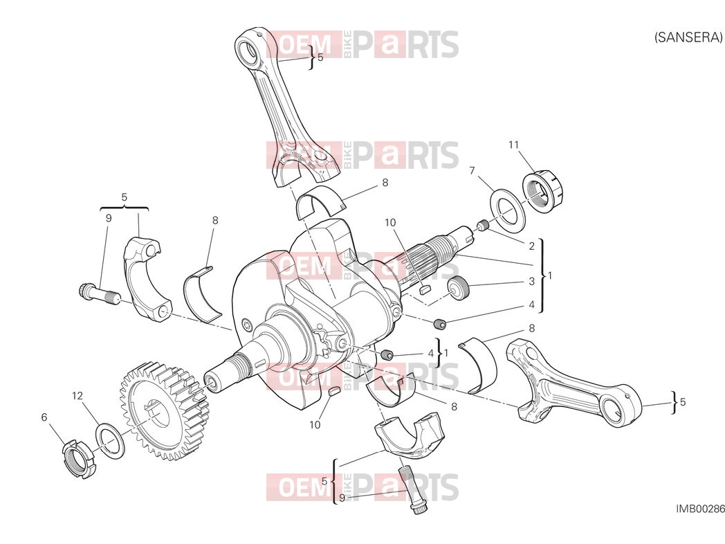 DUCATI 2025 Monster Plus Crankshaft