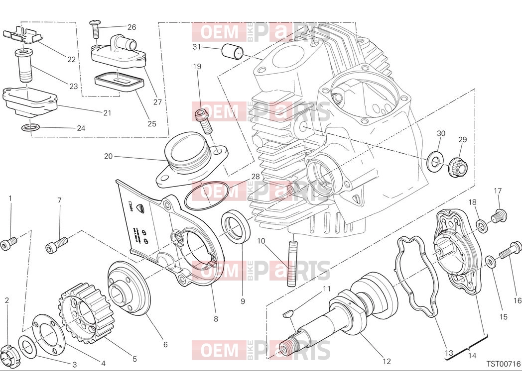 DUCATI 2025 Scrambler Icon Horizontal head timing system