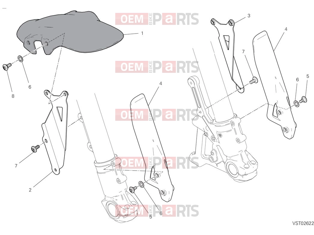 DUCATI 2025 Scrambler Full Throttle Front mudguard