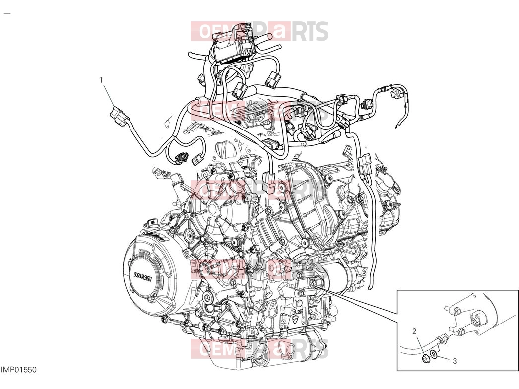 DUCATI 2025 Diavel V4 Engine electric system