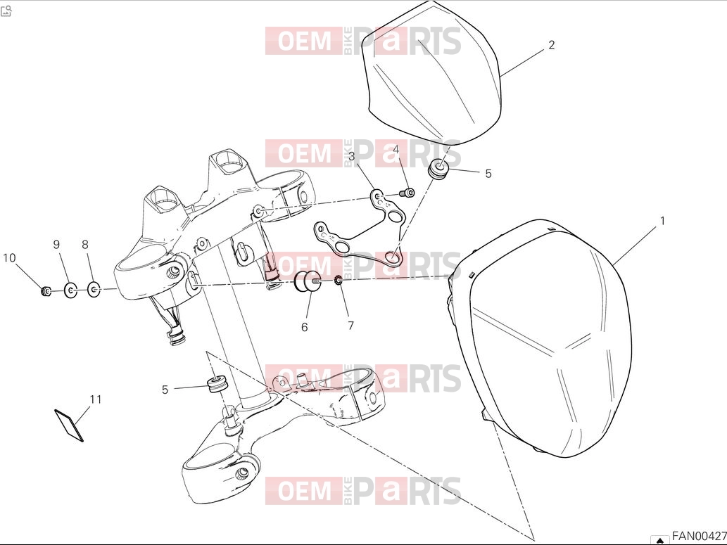 DUCATI 2025 Diavel V4 Headlight