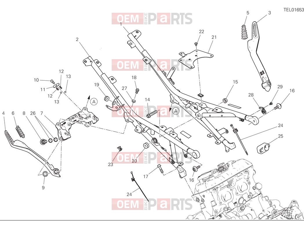 DUCATI 2025 Diavel V4 Rear subframe