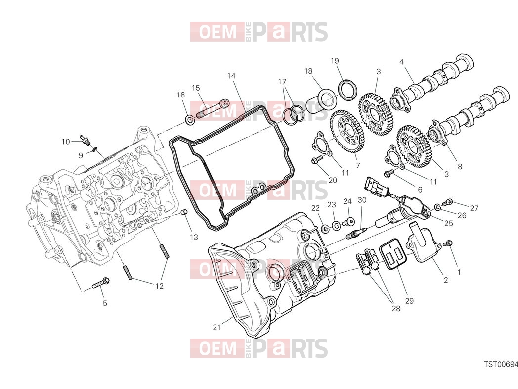 DUCATI 2025 Diavel V4 Front head timing system