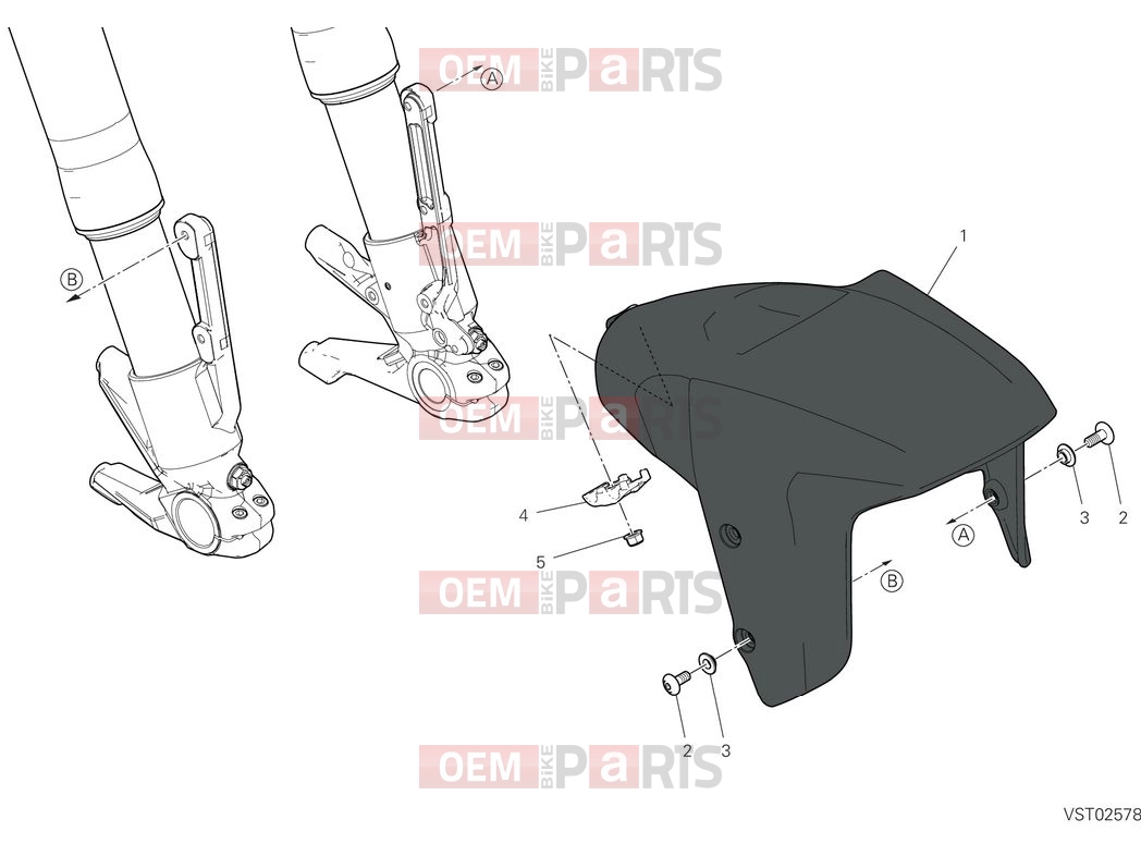 DUCATI 2025 Diavel V4 Front mudguard