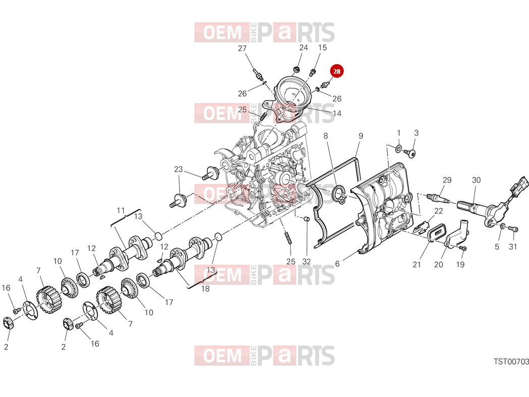 DUCATI 2025 Monster SP Horizontal head timing system