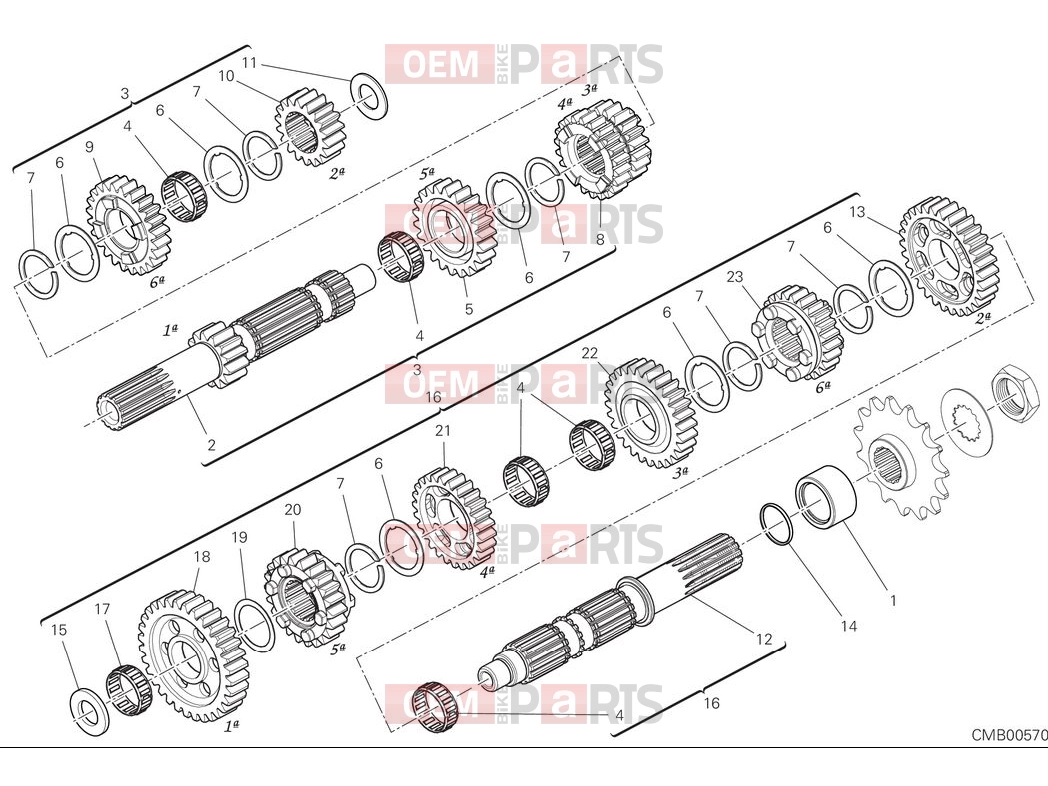 DUCATI 2025 Monster SP Gear box
