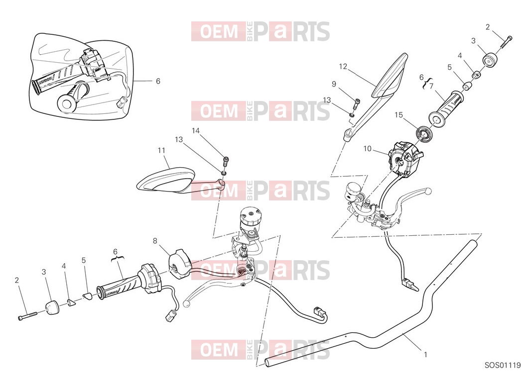 DUCATI 2025 Monster SP Handlebar