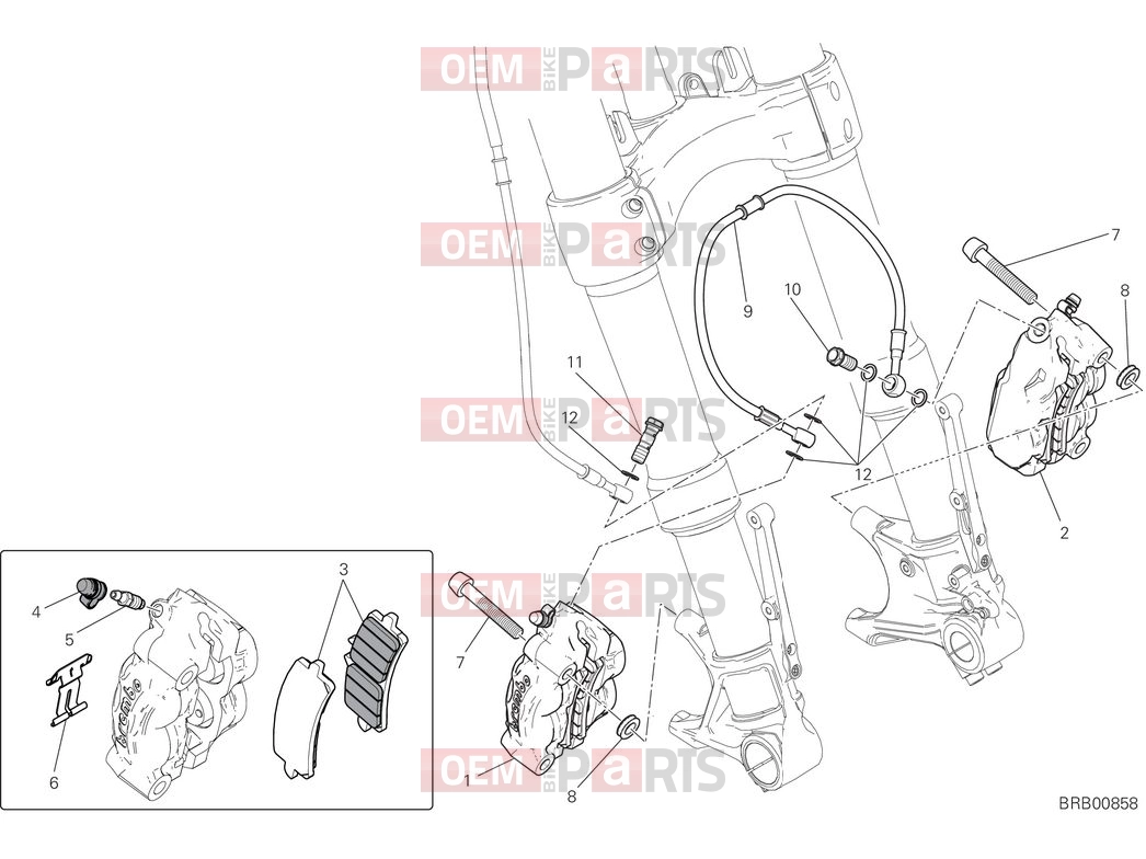DUCATI 2025 Monster SP Front brake system