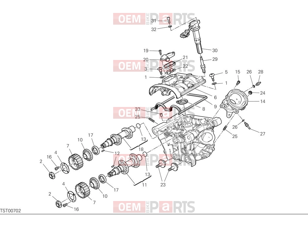 DUCATI 2025 Monster SP Vertical head timing system