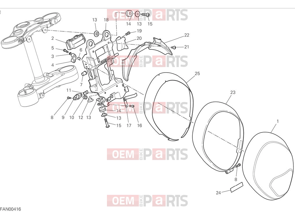 DUCATI 2025 Monster SP Headlight