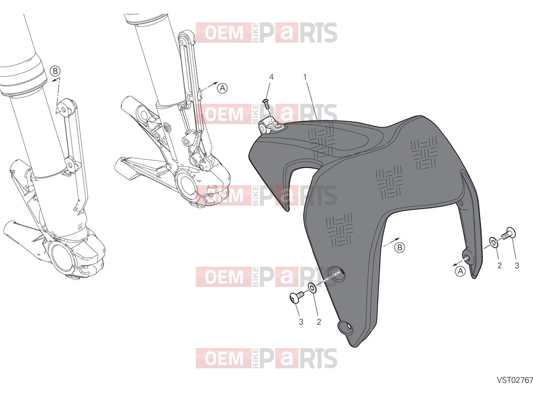 DUCATI 2025 Monster Senna Front mudguard