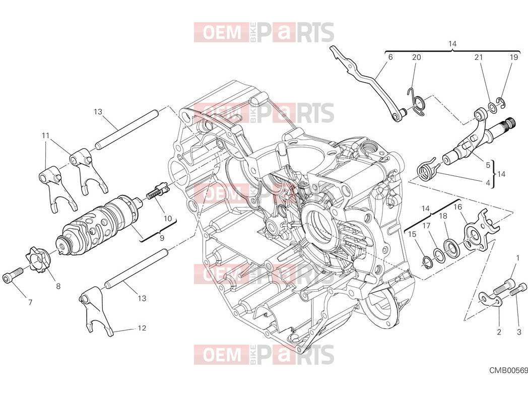 DUCATI 2025 Monster Senna Shift cam & fork