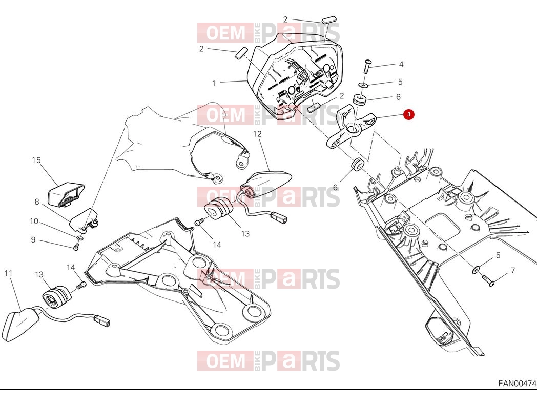 DUCATI 2025 Multistrada V2 Taillight