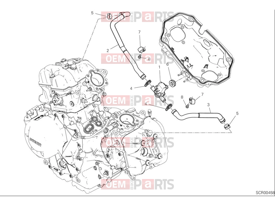 DUCATI 2025 Multistrada V2 Secondary air system