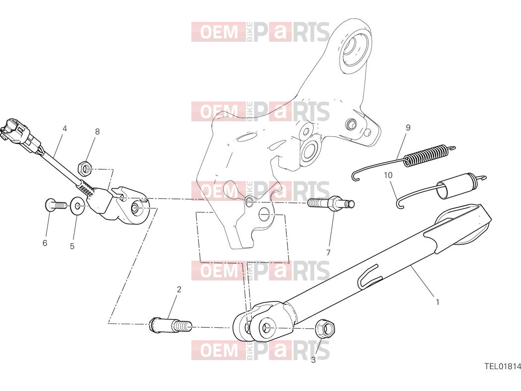 DUCATI 2025 Multistrada V2 Side stand