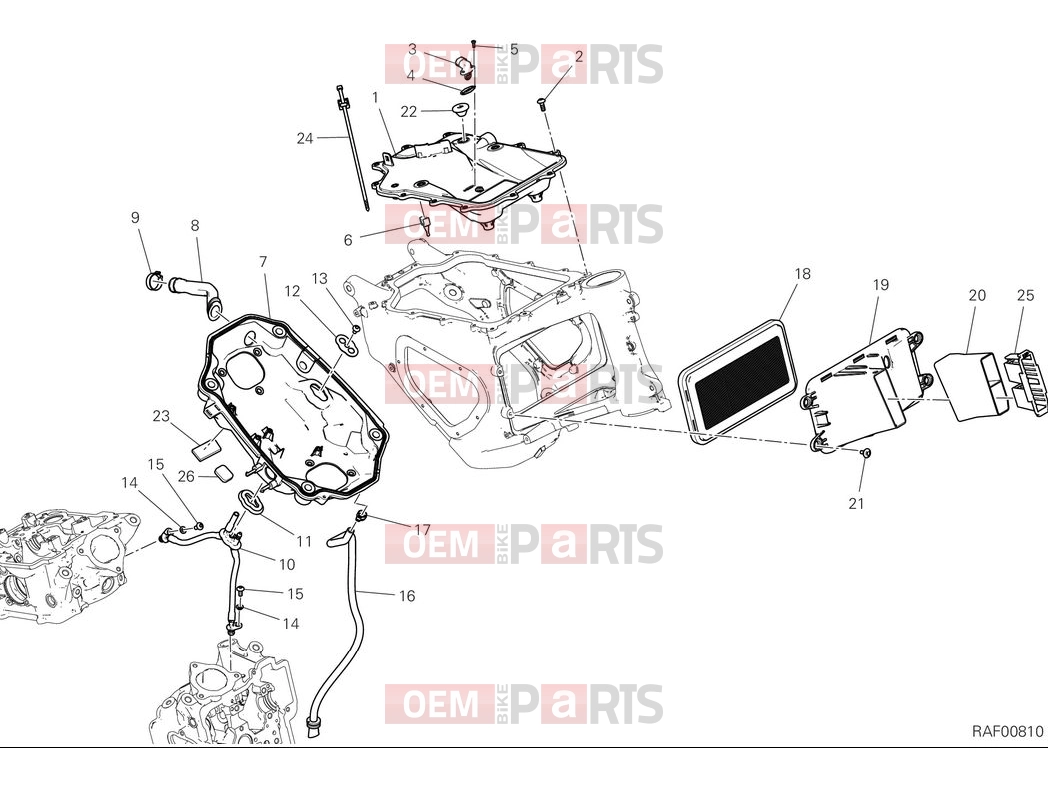 DUCATI 2025 Multistrada V2 Air box
