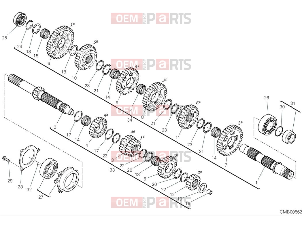 DUCATI 2025 Multistrada V4 Gear box