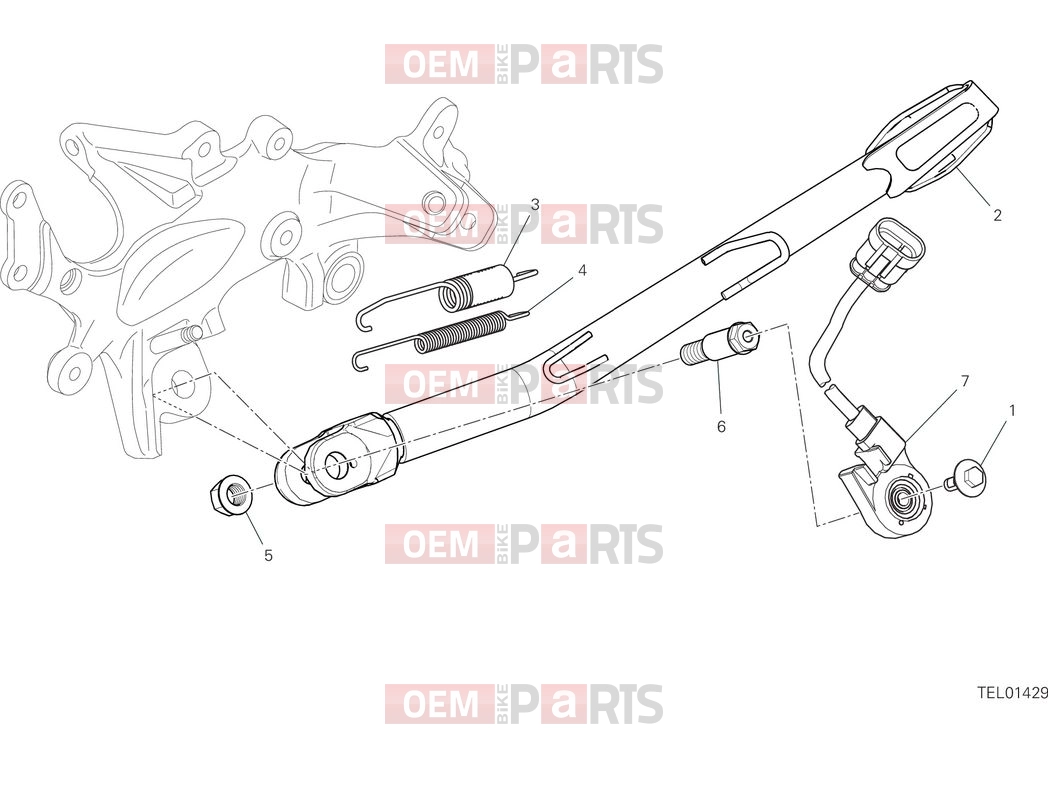 DUCATI 2025 Multistrada V4 Side stand
