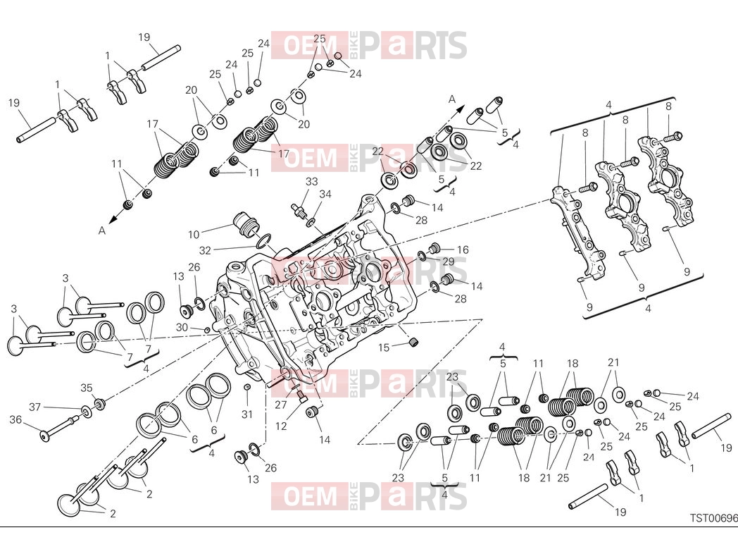 DUCATI 2025 Multistrada V4 Front cylinder head