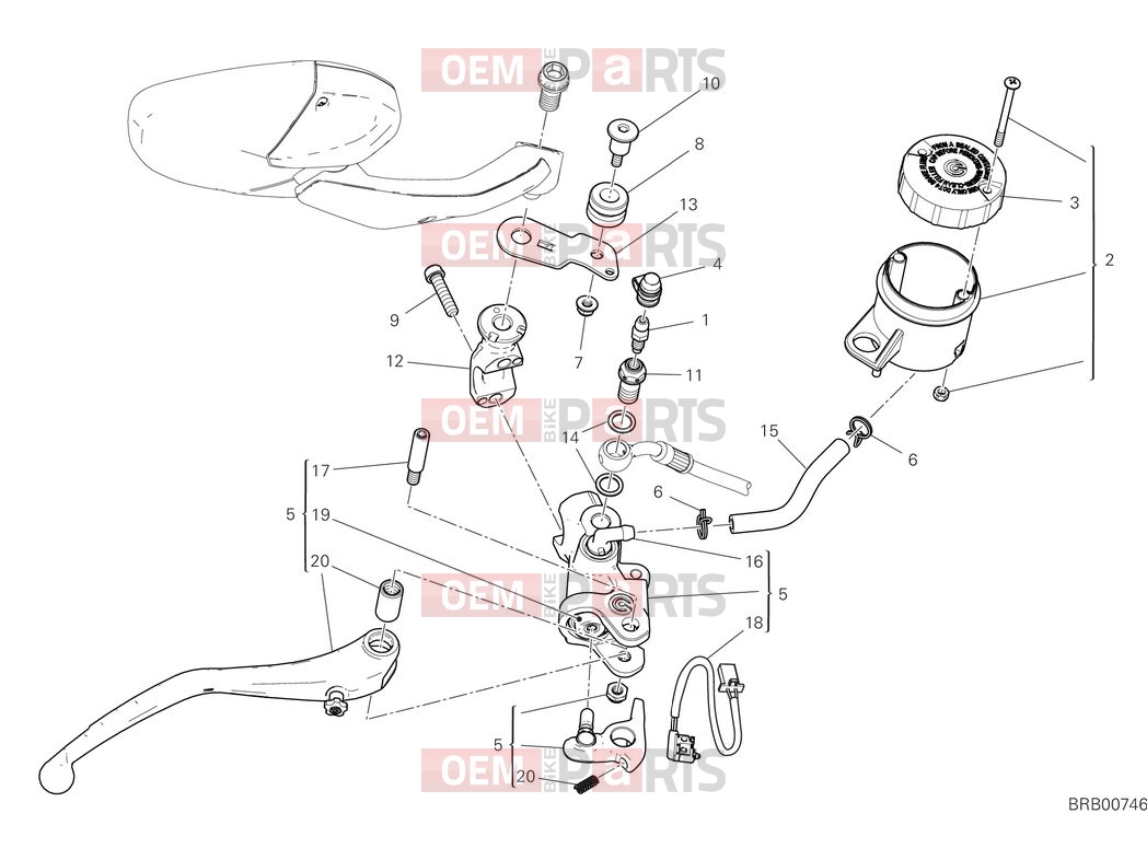 DUCATI 2025 Multistrada V4 Front brake pump