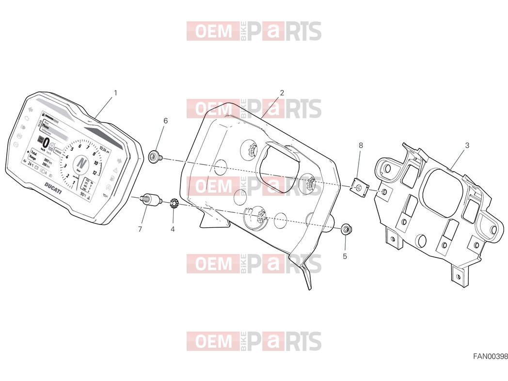 DUCATI 2025 Multistrada V4 Instrument panel