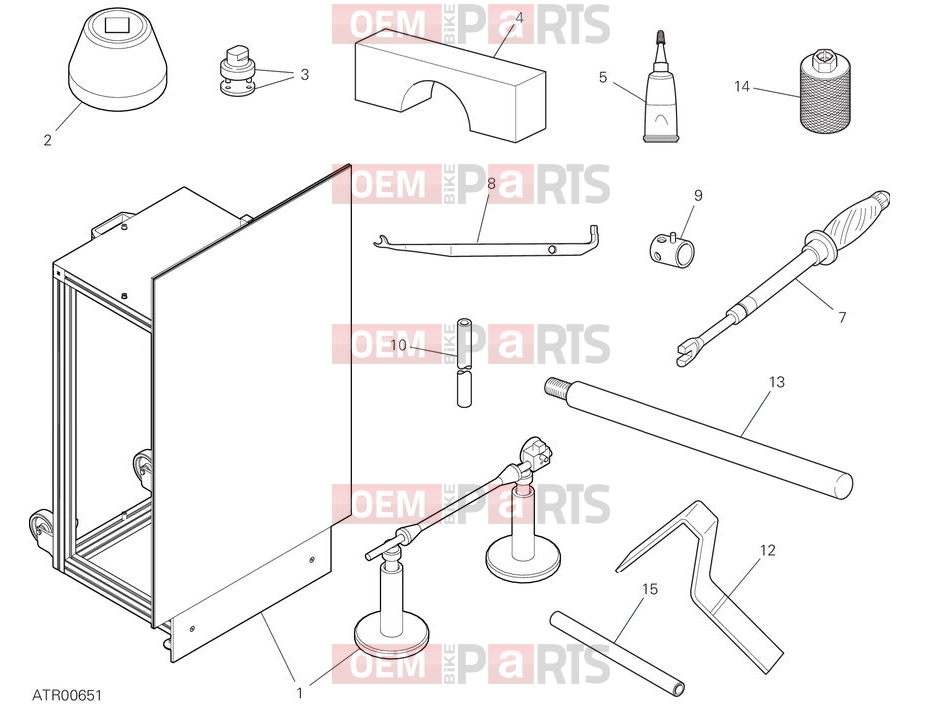 DUCATI 2025 Multistrada V4 Rally Workshop service tools - frame