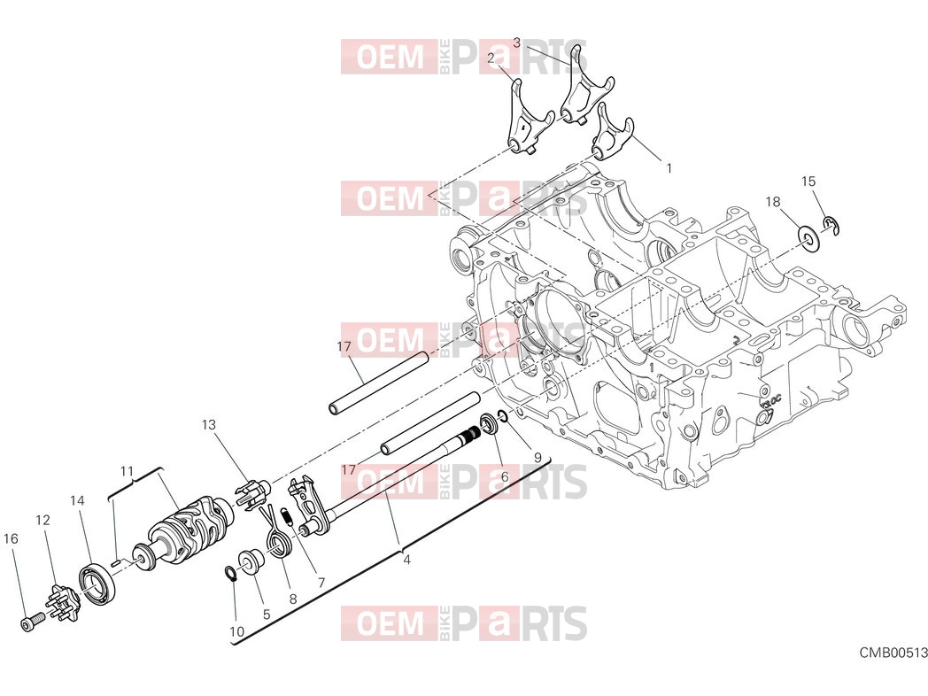 DUCATI 2025 Multistrada V4 Rally Shift cam & fork