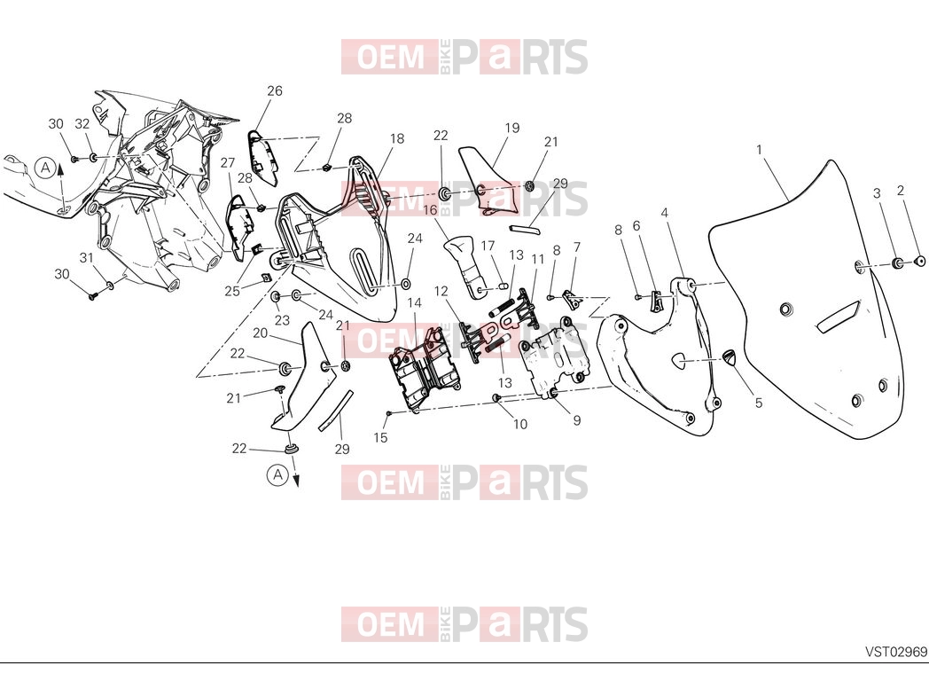 DUCATI 2025 Multistrada V2 S Windshield