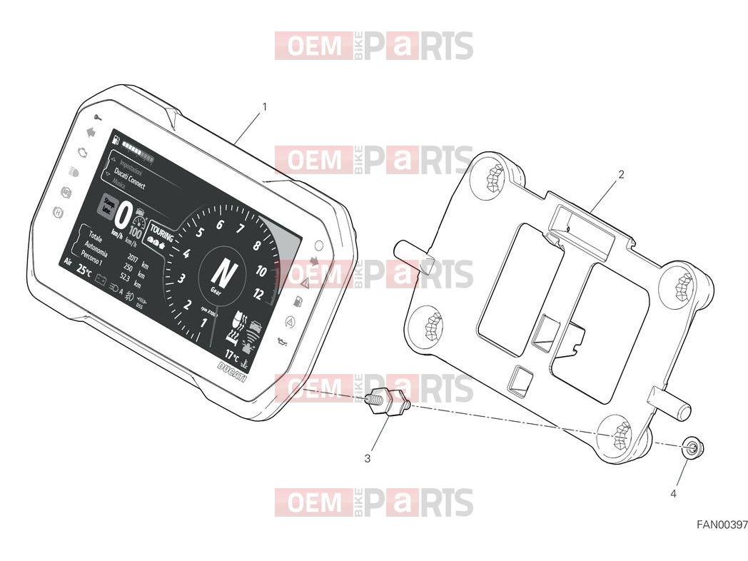DUCATI 2025 Multistrada V4 S Instrument panel