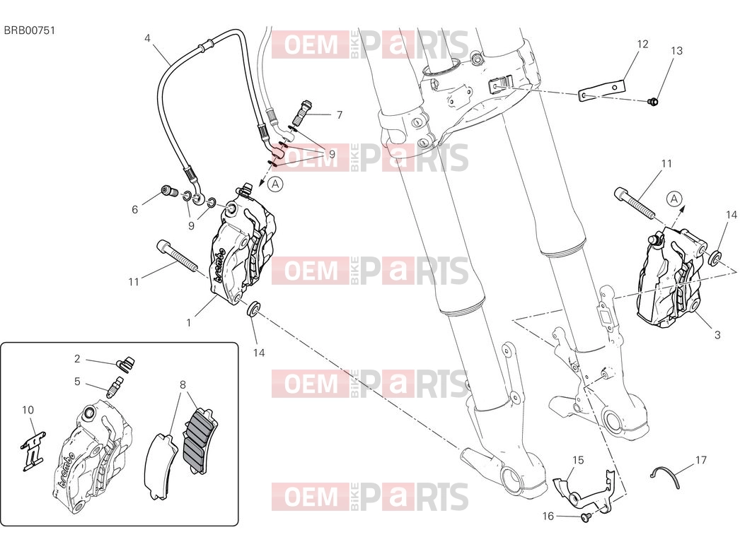 DUCATI 2025 Multistrada V4 S Front brake system