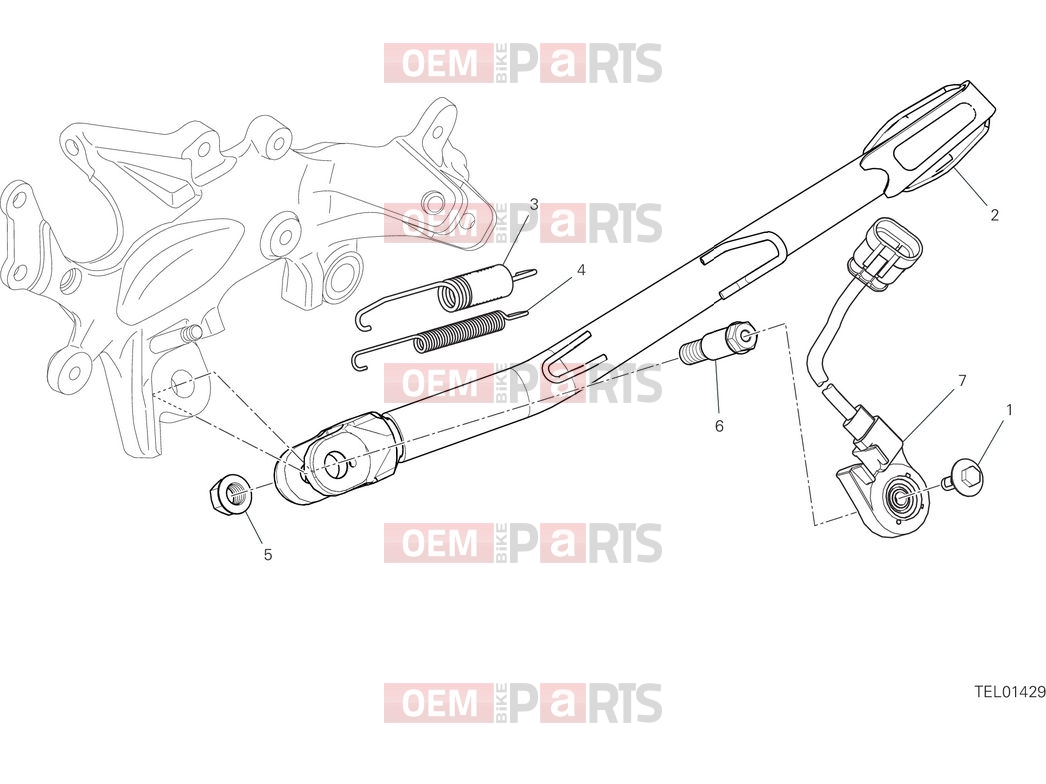 DUCATI 2025 Multistrada V4 S Side stand