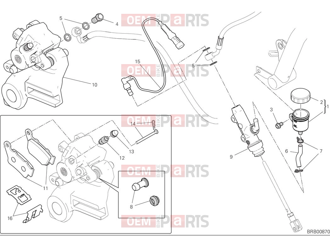 DUCATI 2025 Scrambler Nightshift Rear brake system