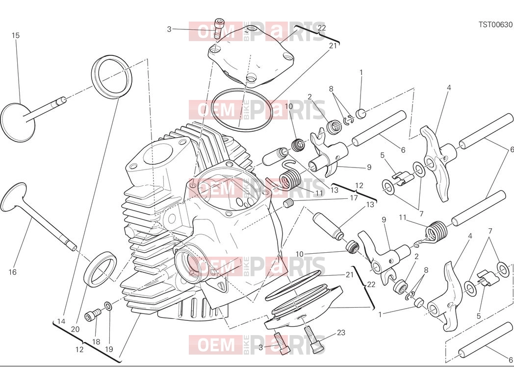 DUCATI 2025 Scrambler Nightshift Horizontal cylinder head