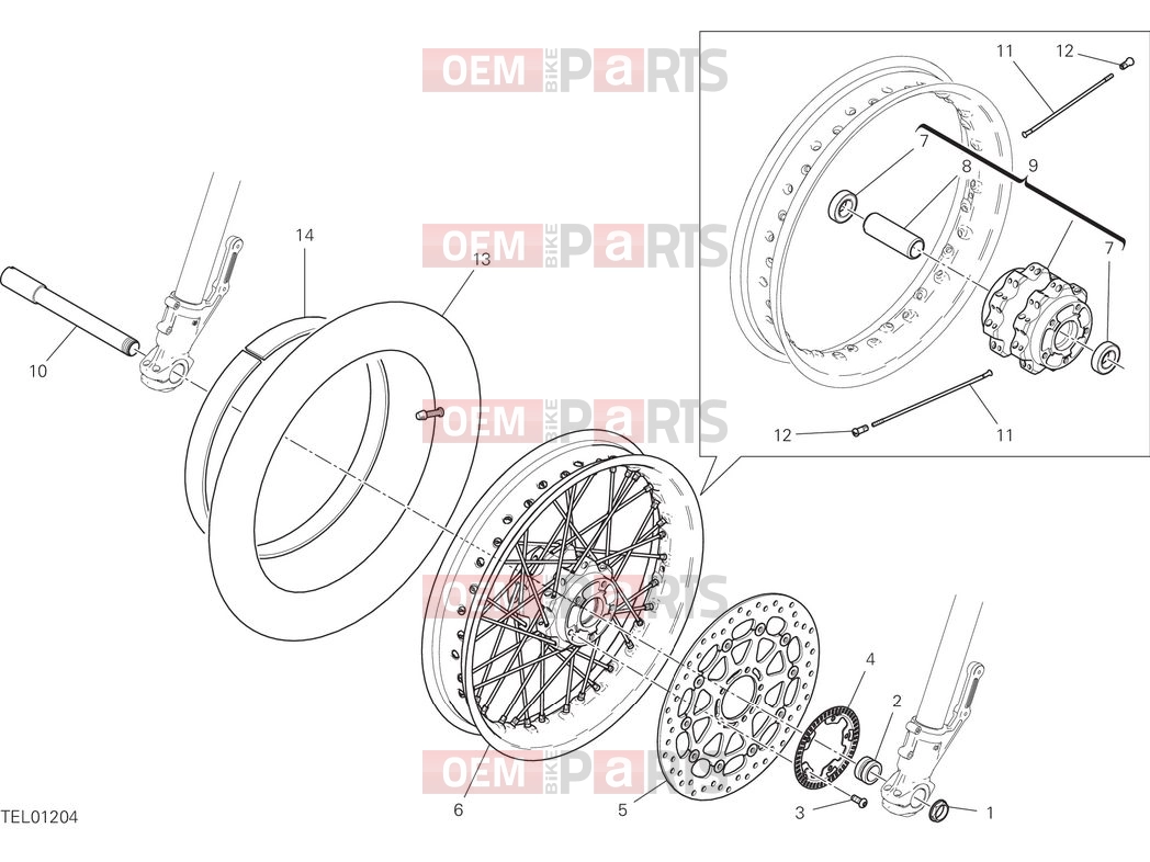 DUCATI 2025 Scrambler Nightshift Front wheel