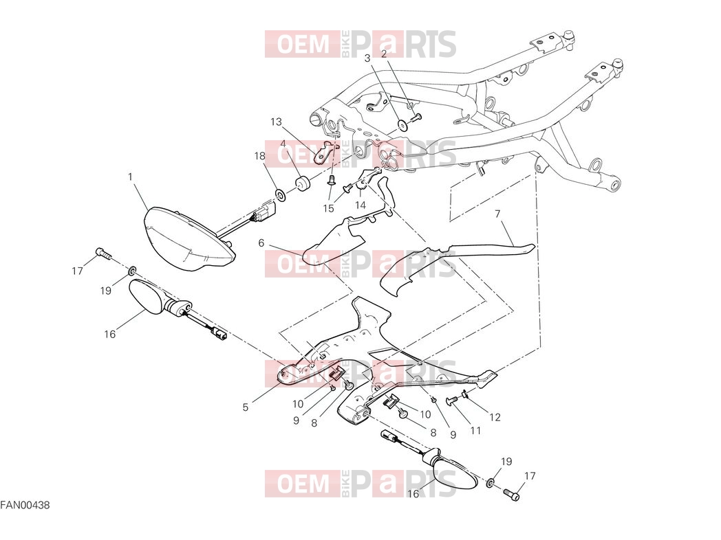 DUCATI 2025 Scrambler Nightshift Taillight & turn indicators (2)