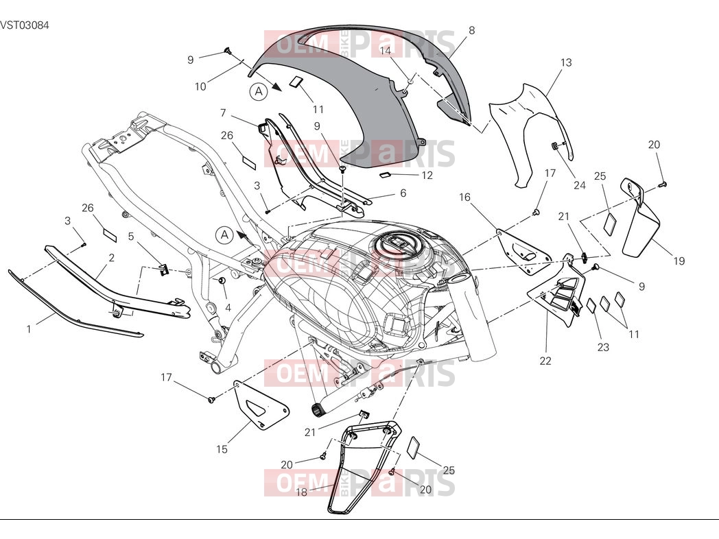 DUCATI 2025 Scrambler Nightshift Front fairings
