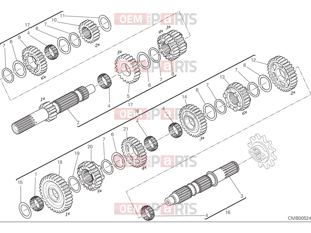 DUCATI 2025 Scrambler Nightshift Gear box