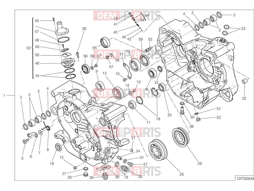 DUCATI 2025 Scrambler Nightshift Crankcase