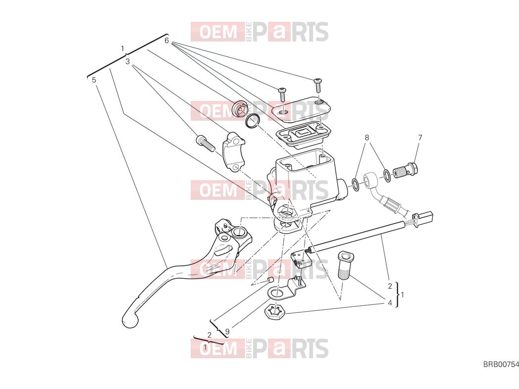 DUCATI 2025 Scrambler Nightshift Front brake pump