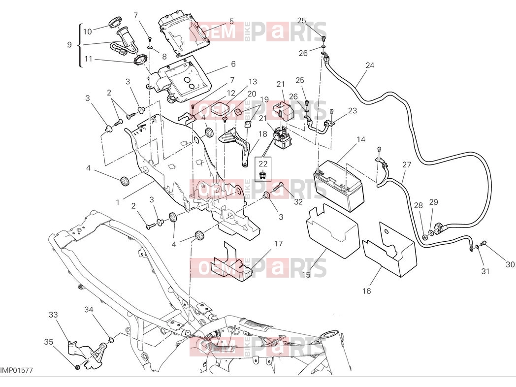 DUCATI 2025 Scrambler Nightshift Battery holder