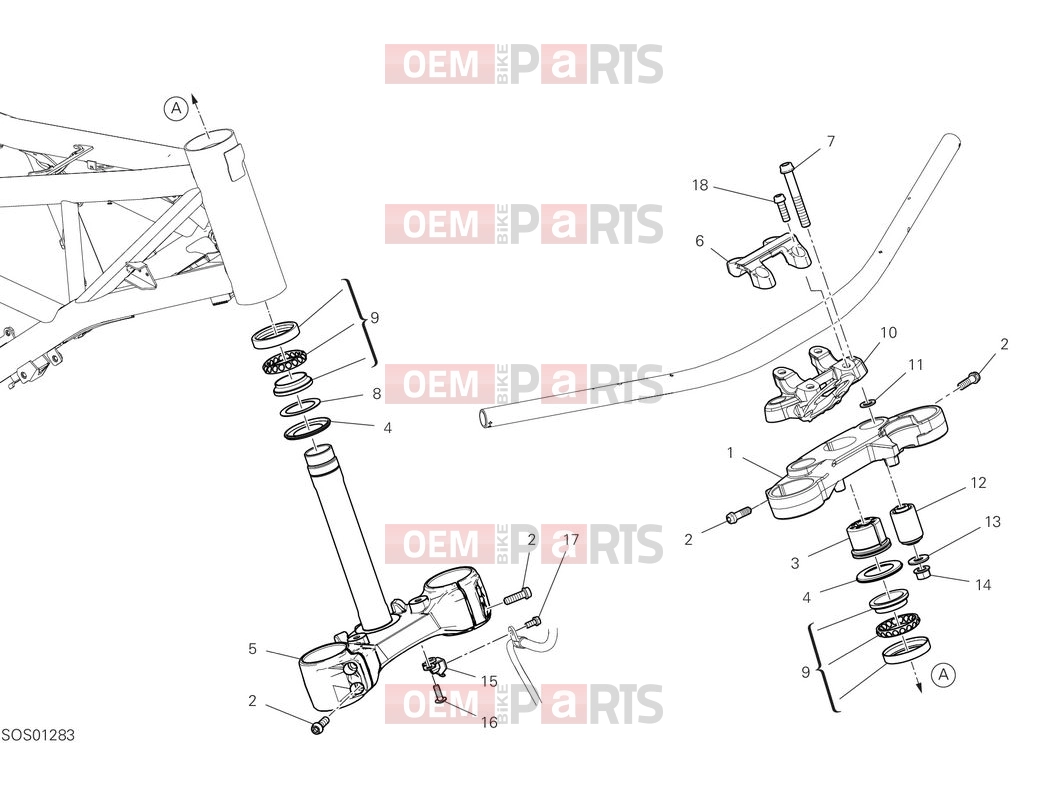 DUCATI 2025 Scrambler Nightshift Steering head