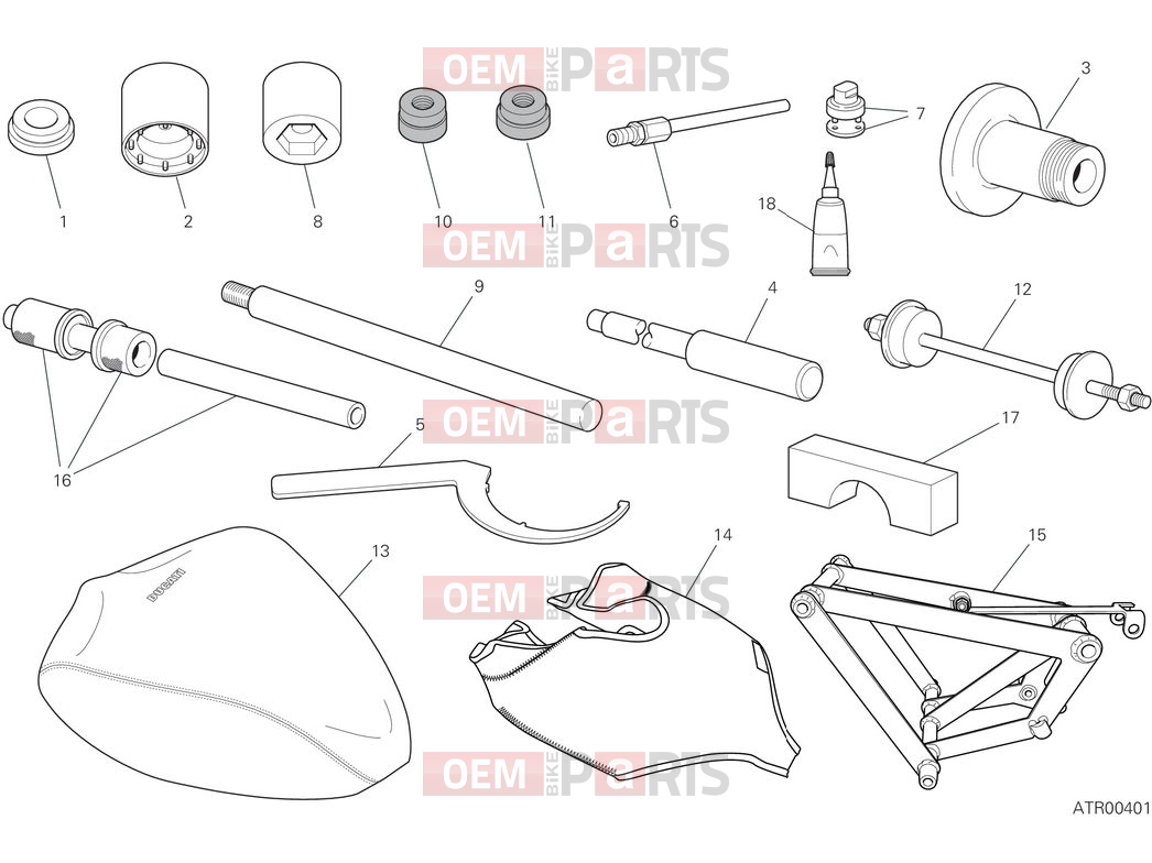 DUCATI 2025 Streetfighter V4 Workshop service tools - frame